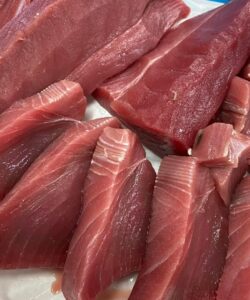Tranches de thon rouge sashimi, les 200 grs